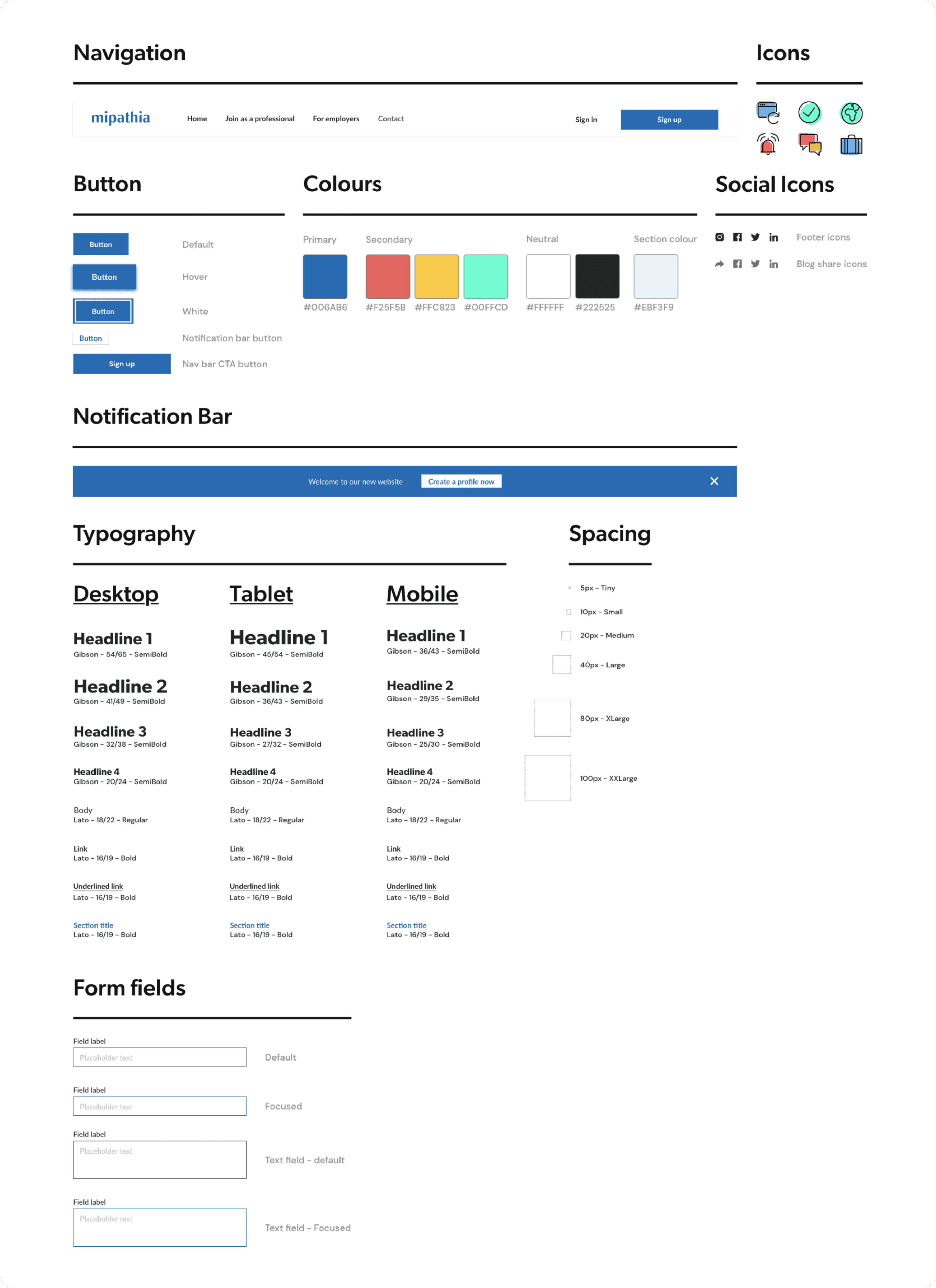 Mipathia design system
