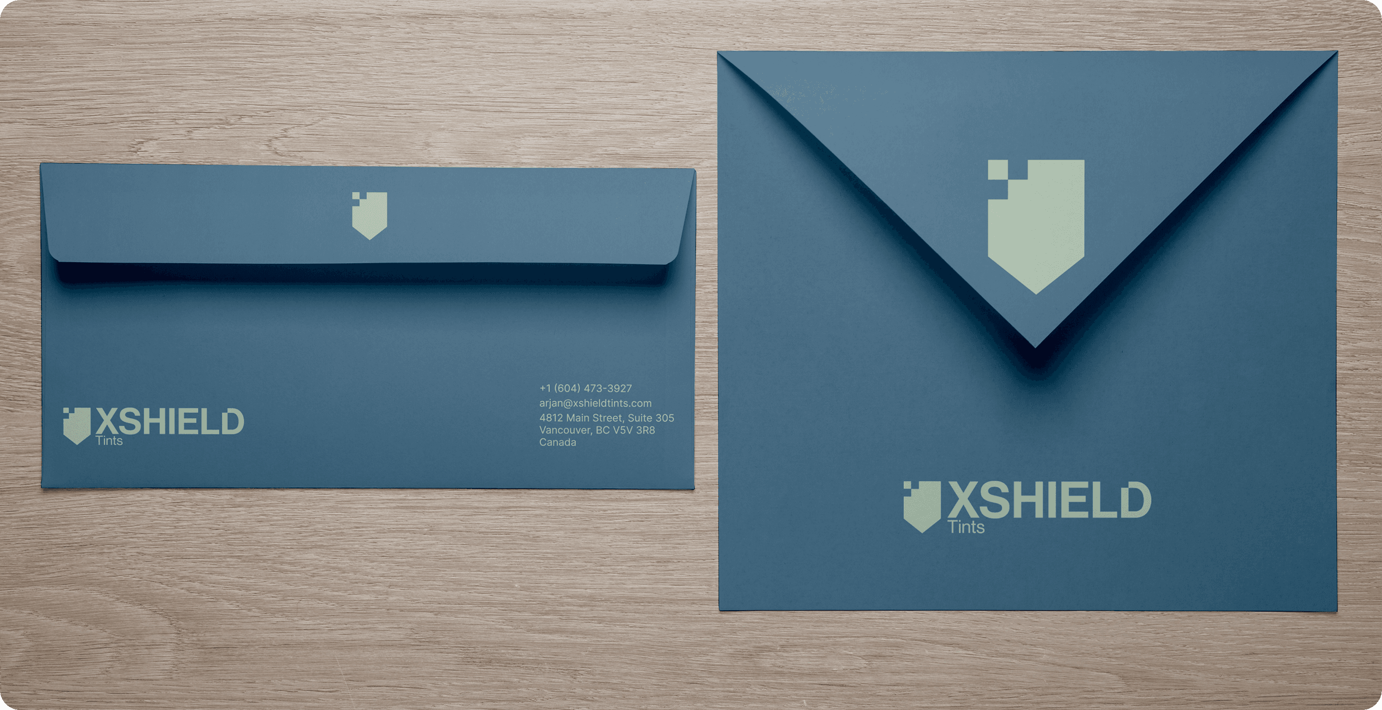 XShield Tints envelope mockup