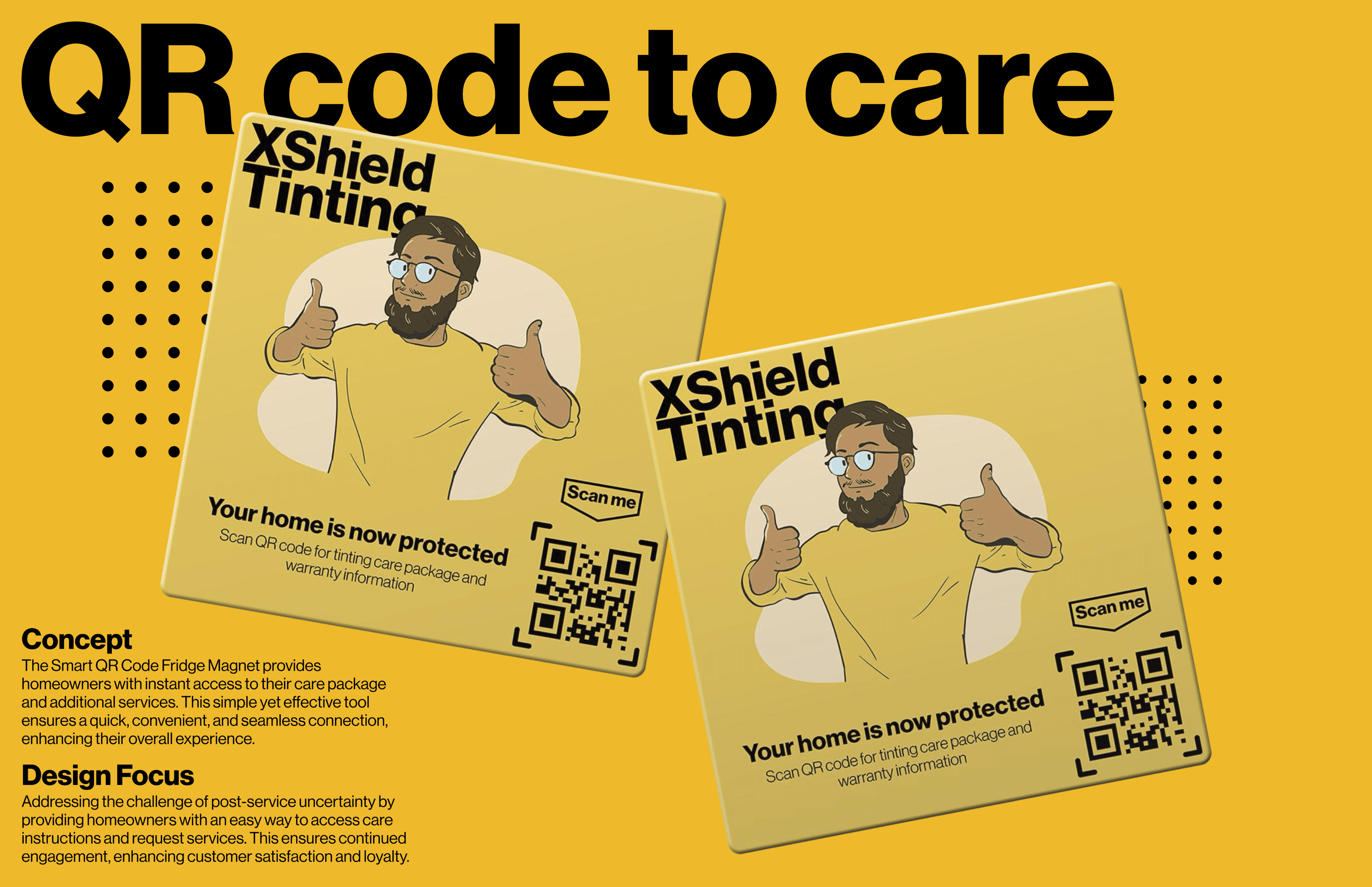 Concept: QR code to care