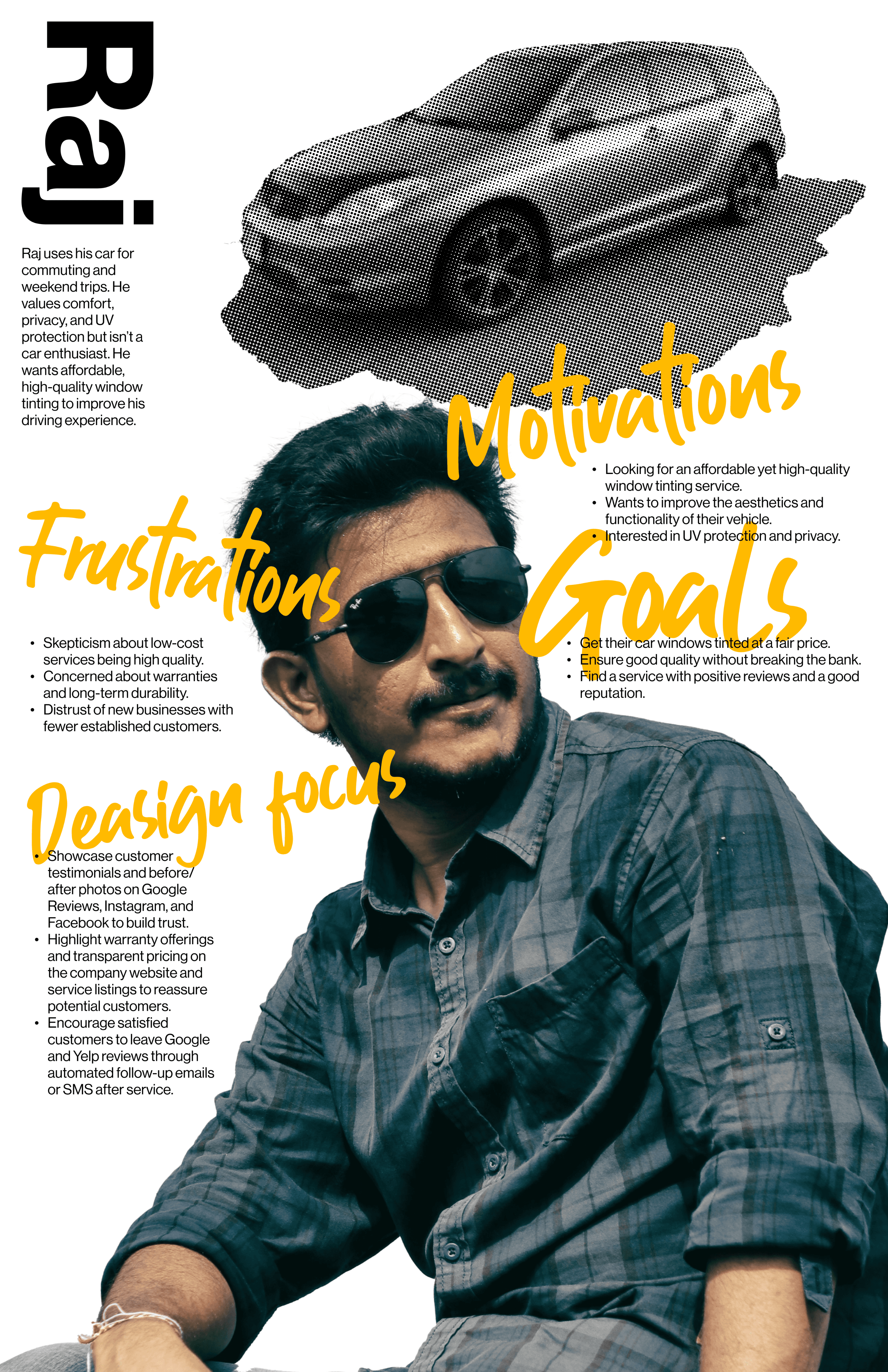 Raj — practical car owner persona