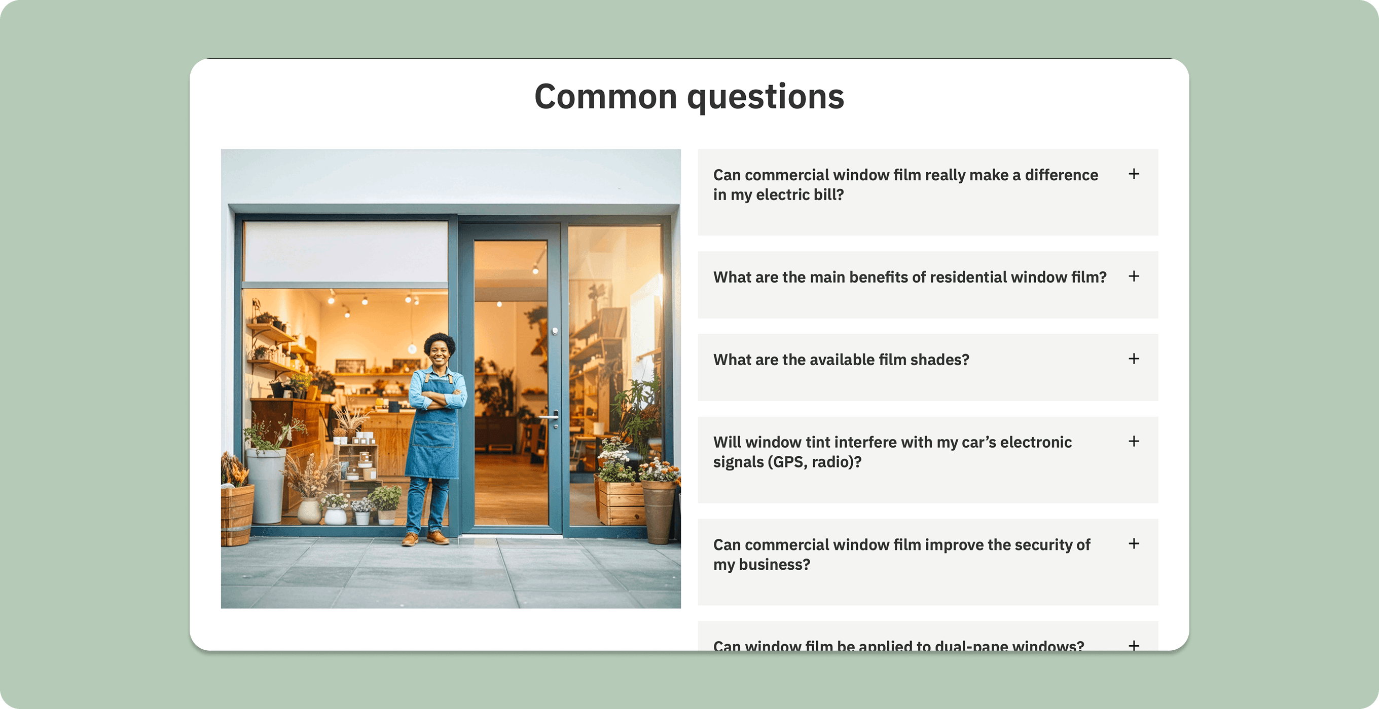 XShield Tints FAQ section — Common questions
